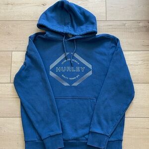 Blue Hurley Hoodie With Warm Lining